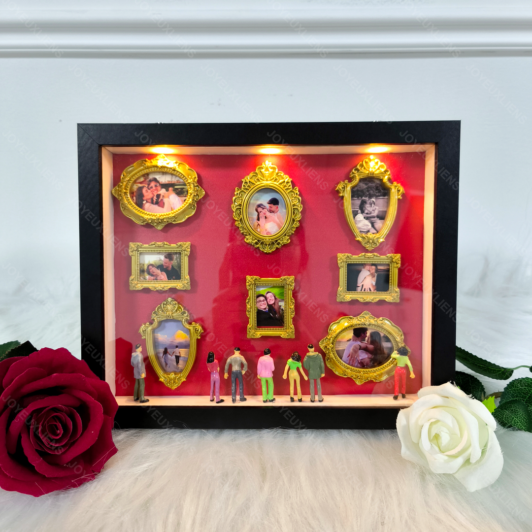 2026 Cadre photo personnalisé « Mini Musée de Nous » : un cadeau symbolique pour les couples
