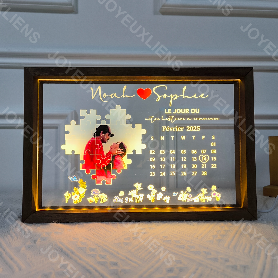 Le jour où j’ai trouvé ma pièce manquante-Boîte lumineuse personnalisée