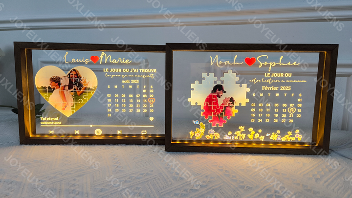 Le jour où j’ai trouvé ma pièce manquante-Boîte lumineuse personnalisée