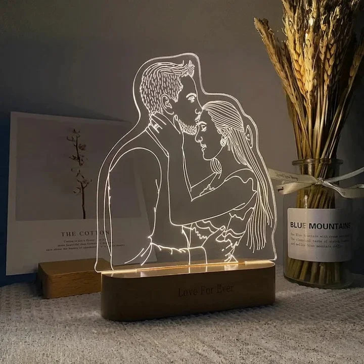 Lampe photo 3D personnalisée
