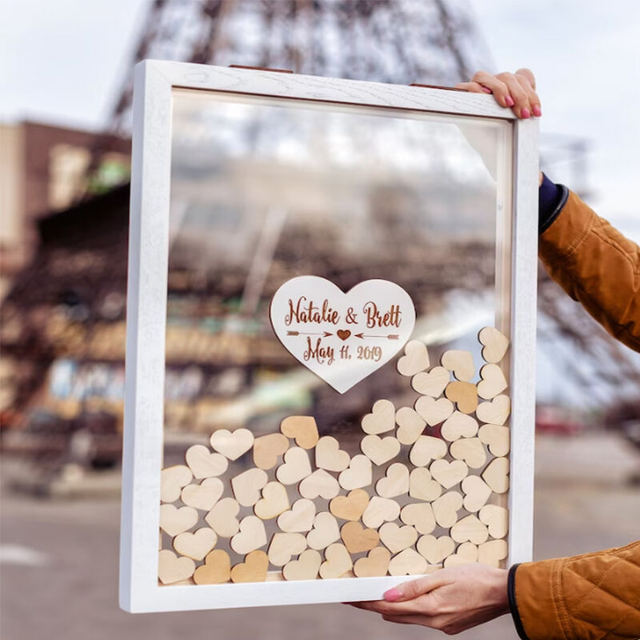 Livre d'or personnalisé au nom du couple Cadeau de mariage