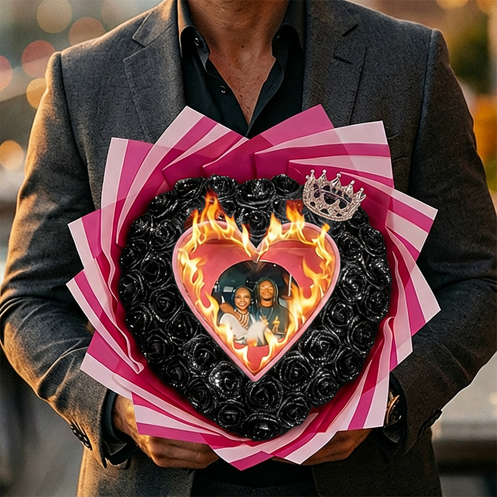 Roses scintillantes éternelles - Édition à brûler