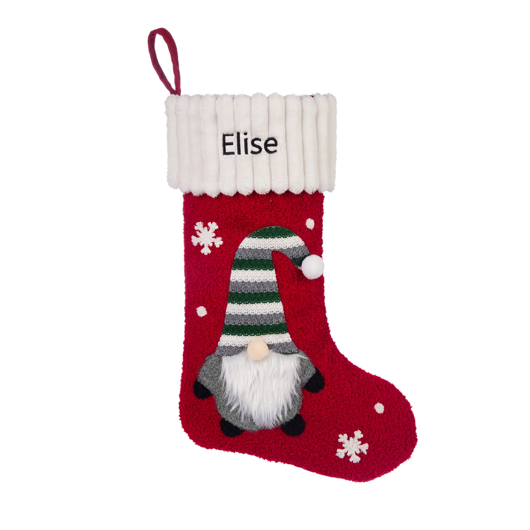 Ornements Chaussette de Noël 1 Prénom Personnalisé