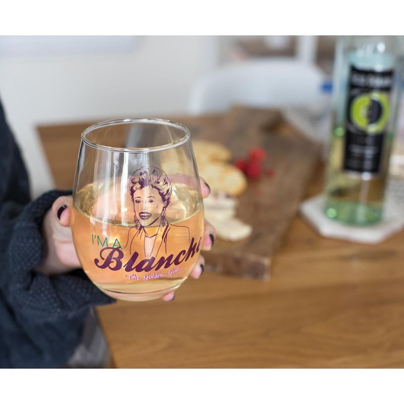 Silver Buffalo The Golden Girls Lot de 4 verres à vin à collectionner sans pied