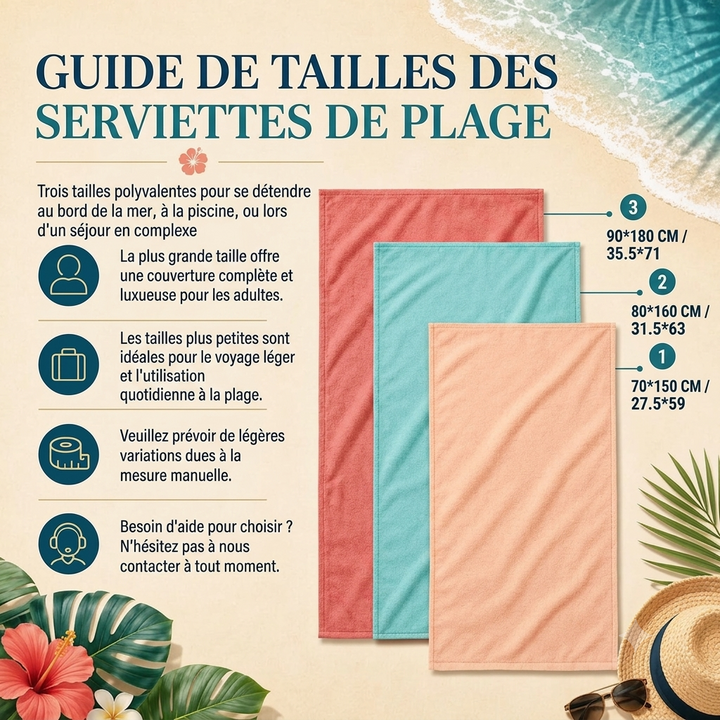 Serviette de plage personnalisée avec portrait de votre animal