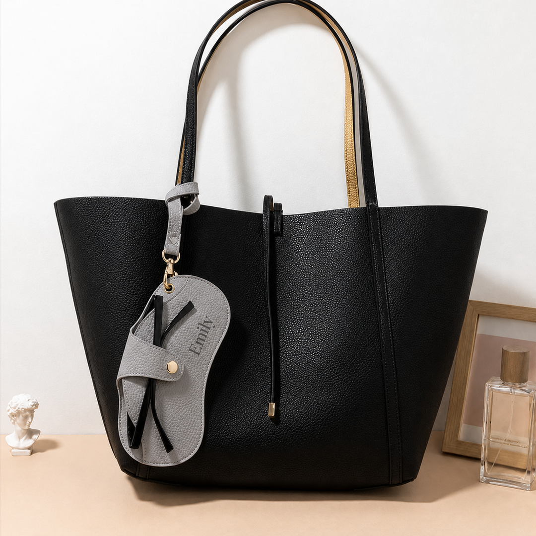 Étui à lunettes en cuir personnalisé avec un prénom, cadeau pour elle ou lui