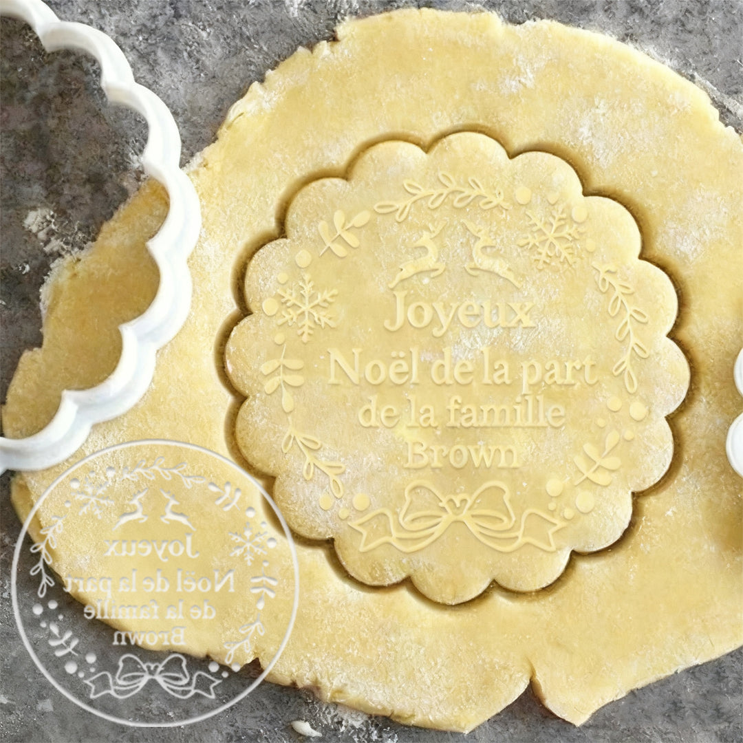 2025 Tampon à biscuits acrylique de Noël personnalisé