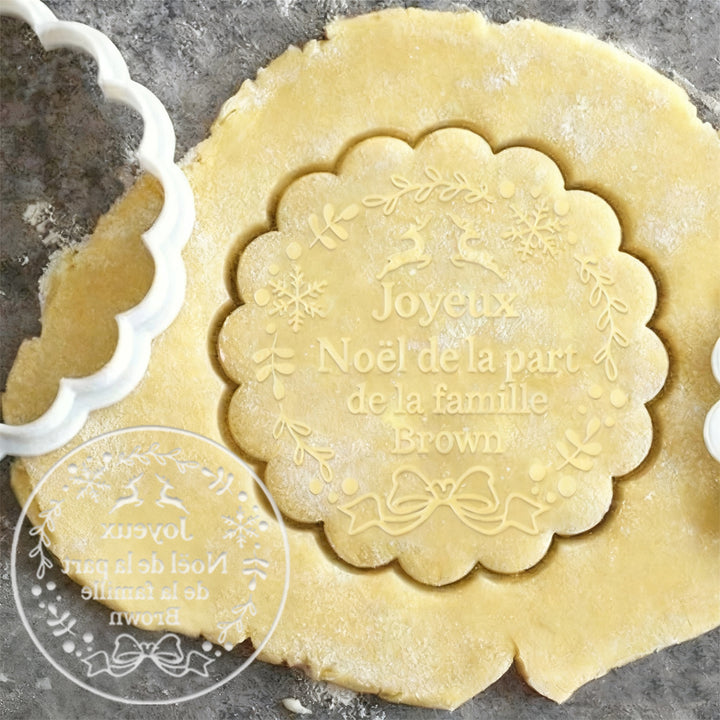 2025 Tampon à biscuits acrylique de Noël personnalisé