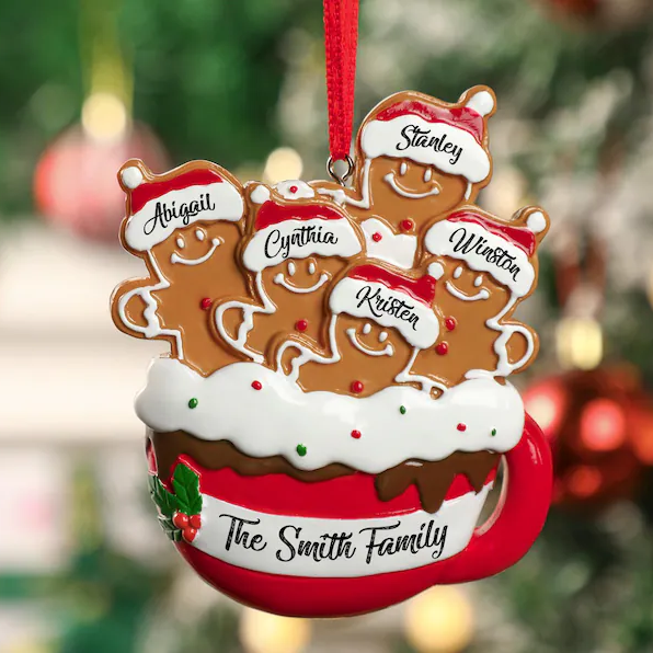Décorations de Noël personnalisées en pain d'épices 2024