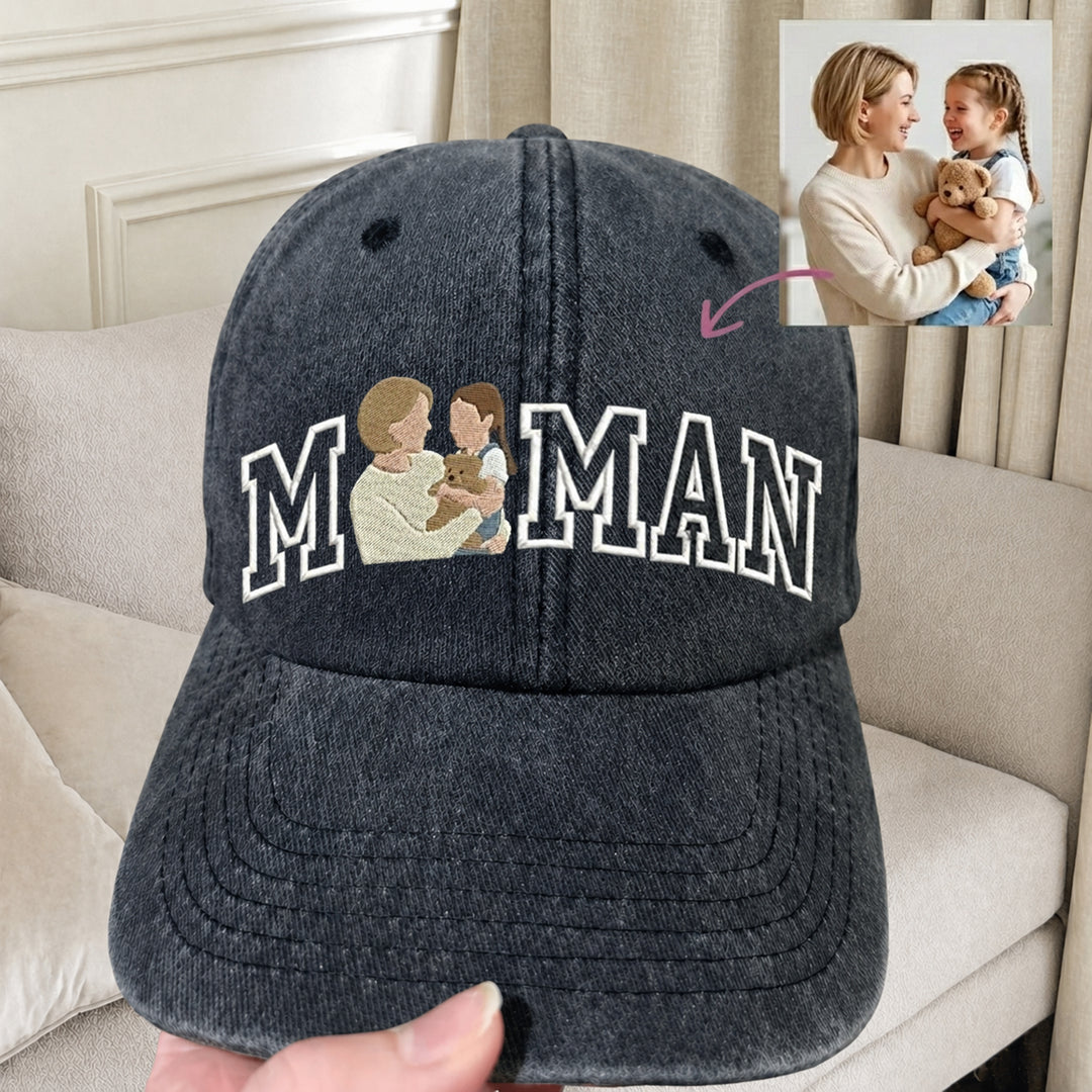 MAM Chapeau brodé personnalisé en couleur pour maman