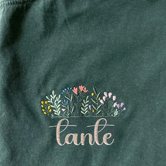Floral Mama Brodé T-shirt adulte, Cadeaux pour maman