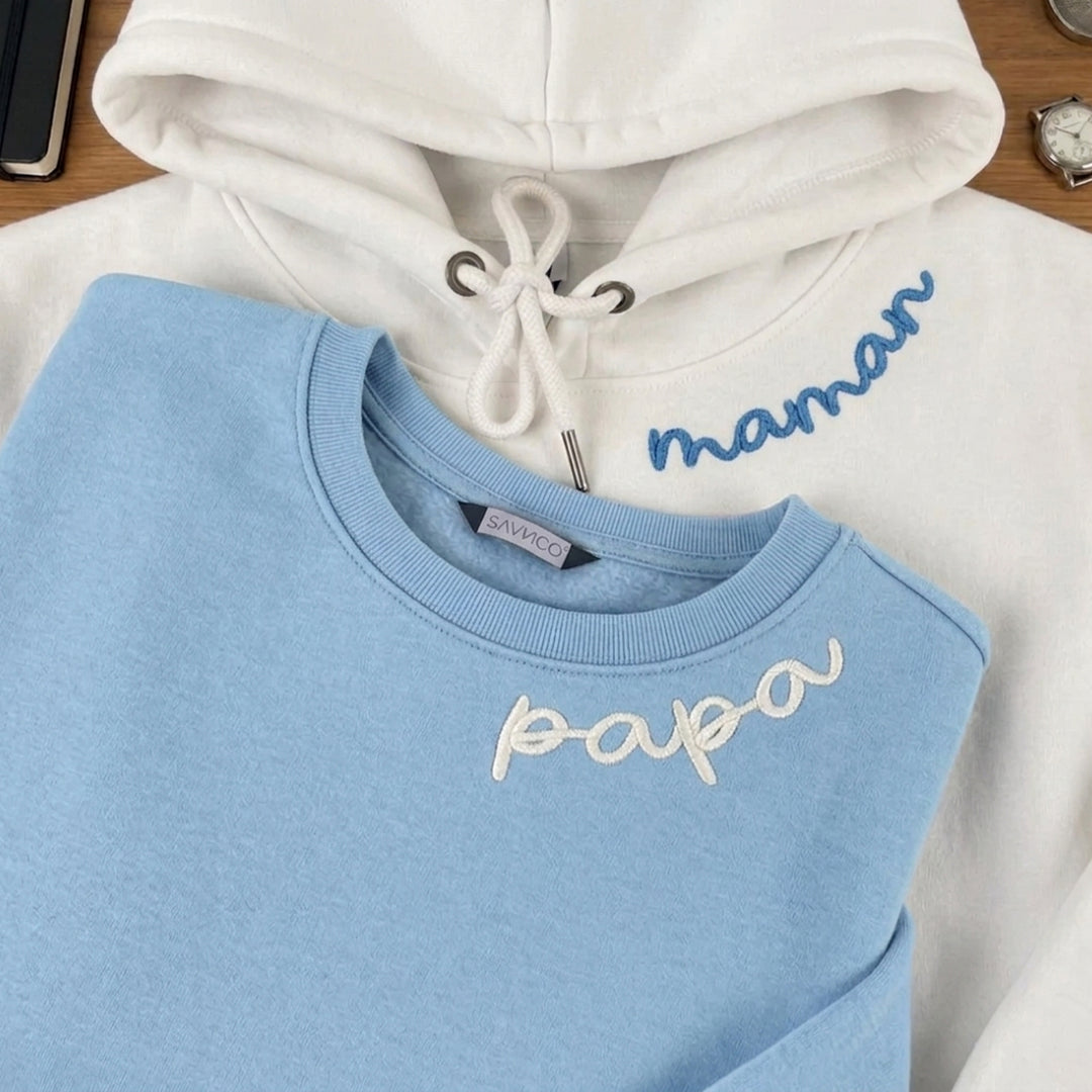 MAMAN Tshirt/Sweatshirt Brodé - Cadeau Parfait pour la Fête des Mères