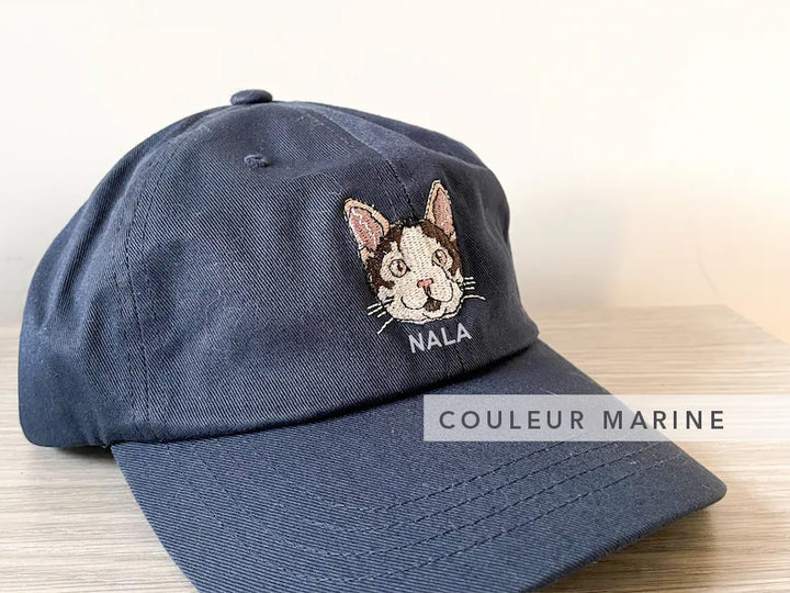 Chapeau pour animaux de compagnie brodé personnalisé