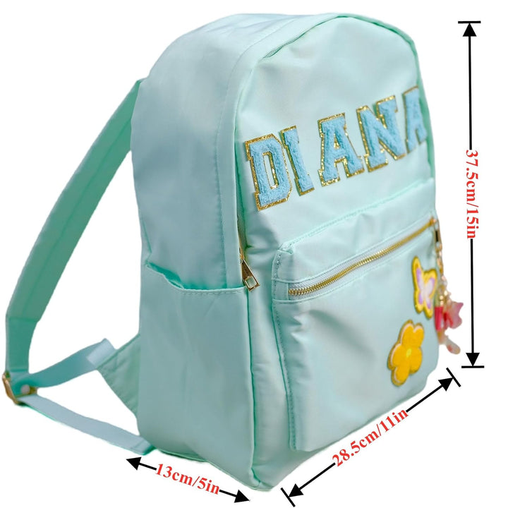 Sac à dos personnalisé pour enfants, sac à dos de rentrée scolaire avec écusson nominatif, sac à dos d'école en nylon personnalisé