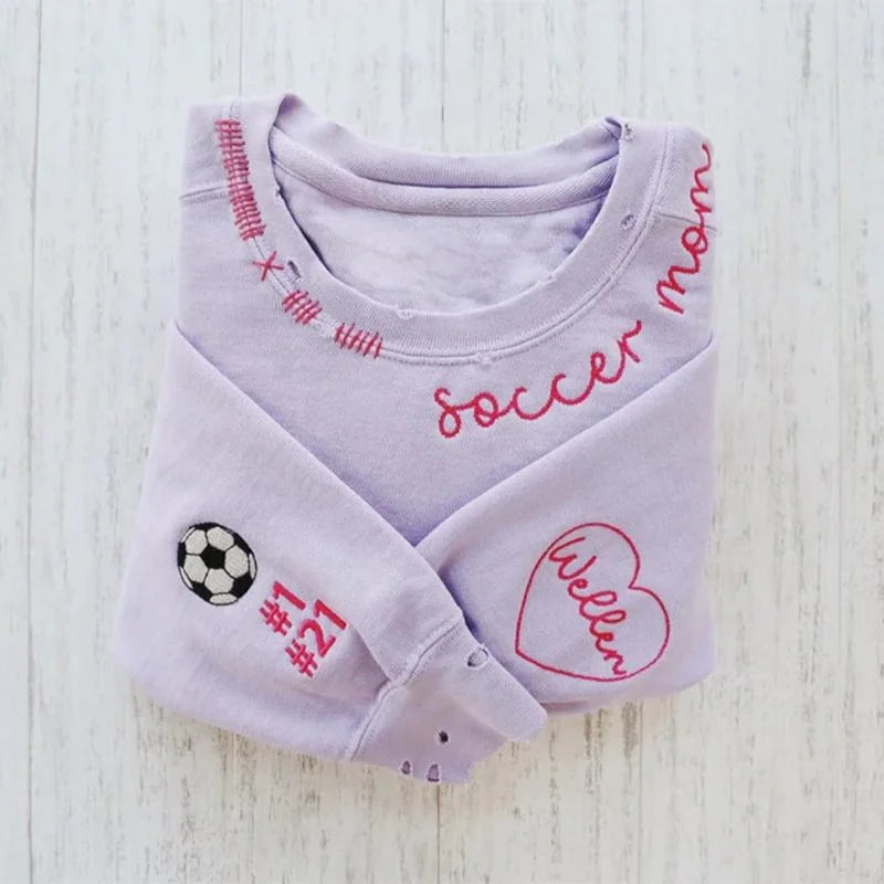 Vintage Sweatshirts personnalisés brodés à la main