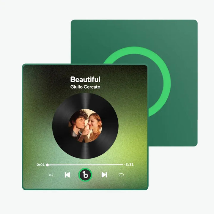 Aimants photo personnalisés pour réfrigérateur avec chansons