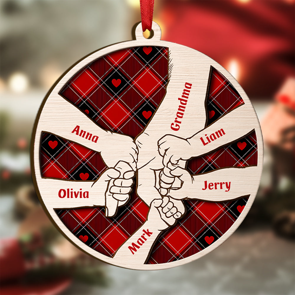 Noël familiale personnalisée avec 1 à 10 noms