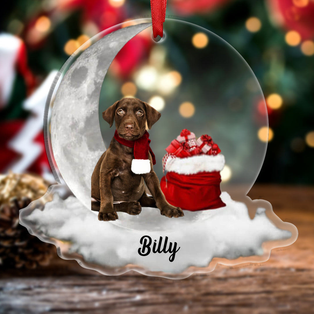Ornements de Noël  en Acrylique avec Photo Personnalisée