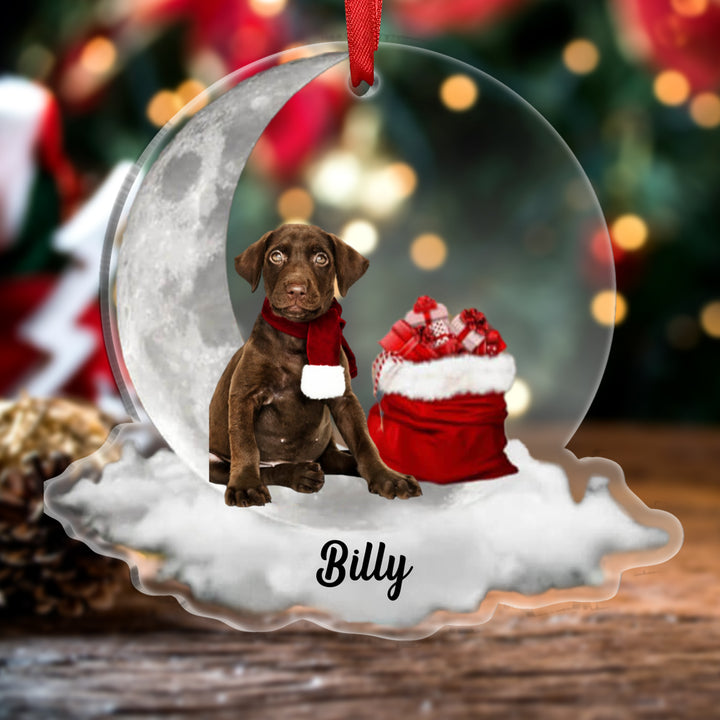 Ornements de Noël  en Acrylique avec Photo Personnalisée