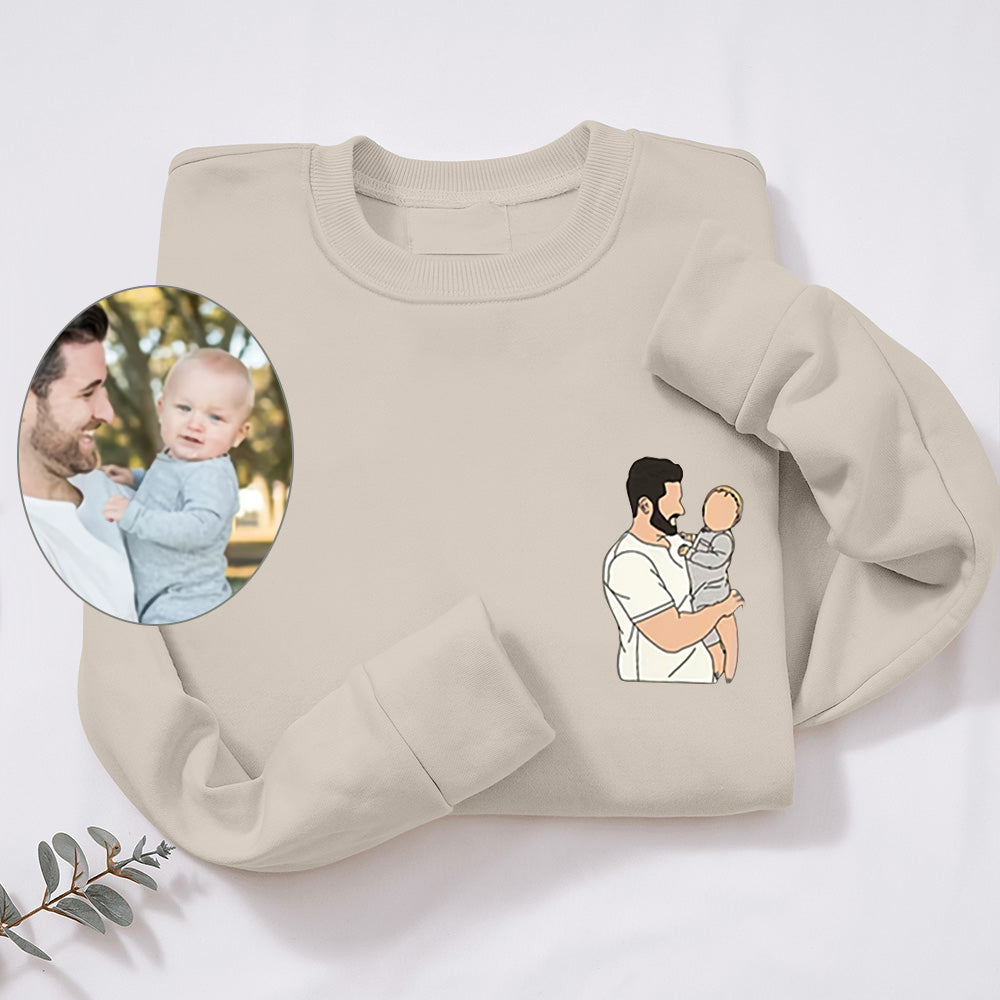 Cadeau personnalisé  de chiffre romain de photo pour papa