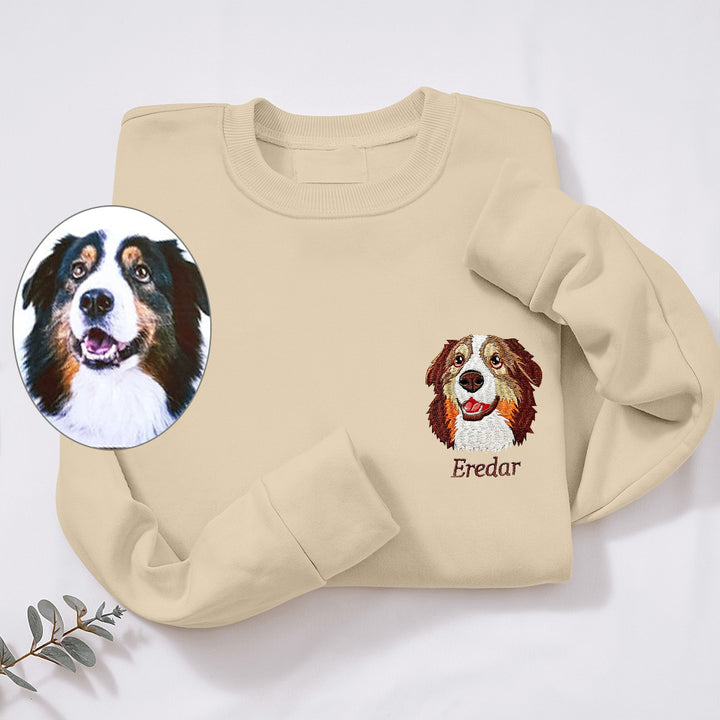 Sweatshirt brodé personnalisé pour - amoureux des animaux de compagnie