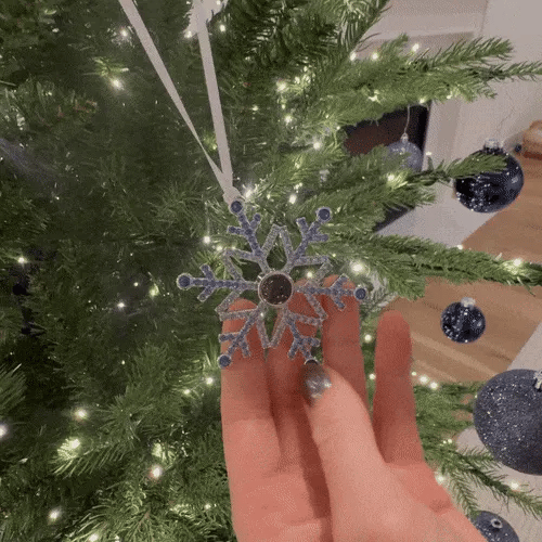 Ornement photo personnalisé Patte- Décorations de projection personnalisées - Cadeaux de Noël