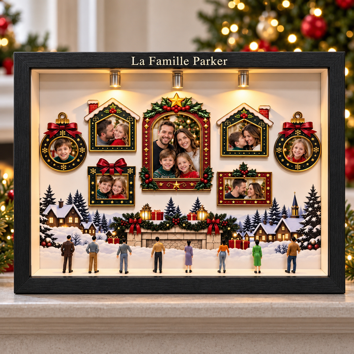 Mini-musée en boîte pour Noël, à personnaliser soi-même avec éclairage – Cadeau de Noël