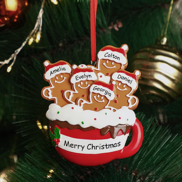 Décorations de Noël personnalisées en pain d'épices 2024