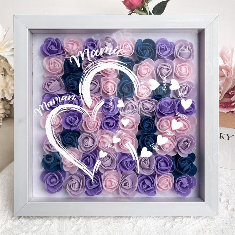 Première maman, maintenant grand-mère - Boîte à fleurs personnalisée