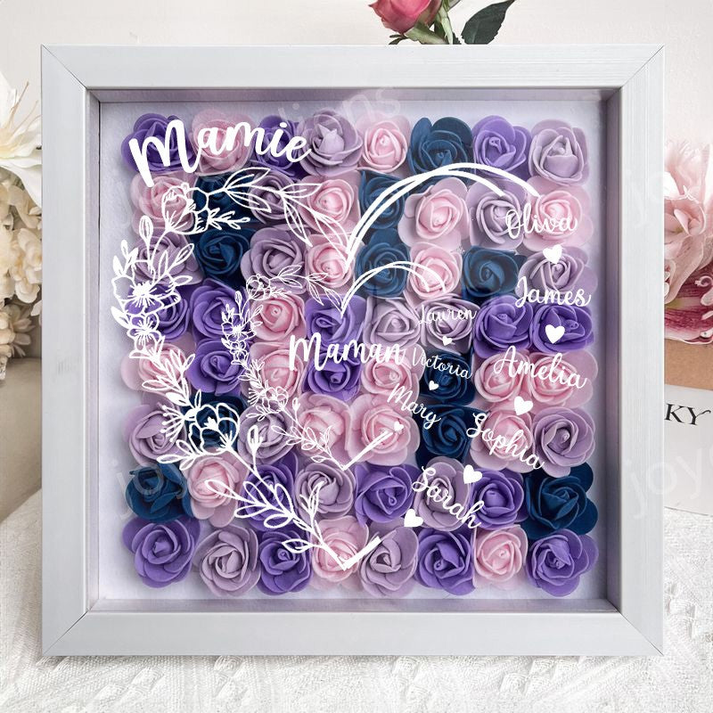 Votre amour a construit cette famille, votre cœur la maintient ensemble - Boîte à fleurs personnalisée pour la famille