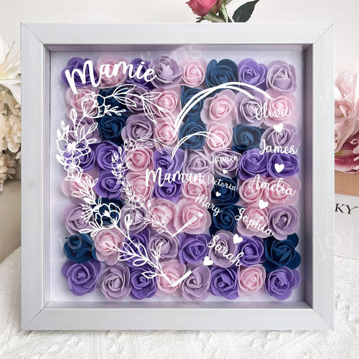 Votre amour a construit cette famille, votre cœur la maintient ensemble - Boîte à fleurs personnalisée pour la famille