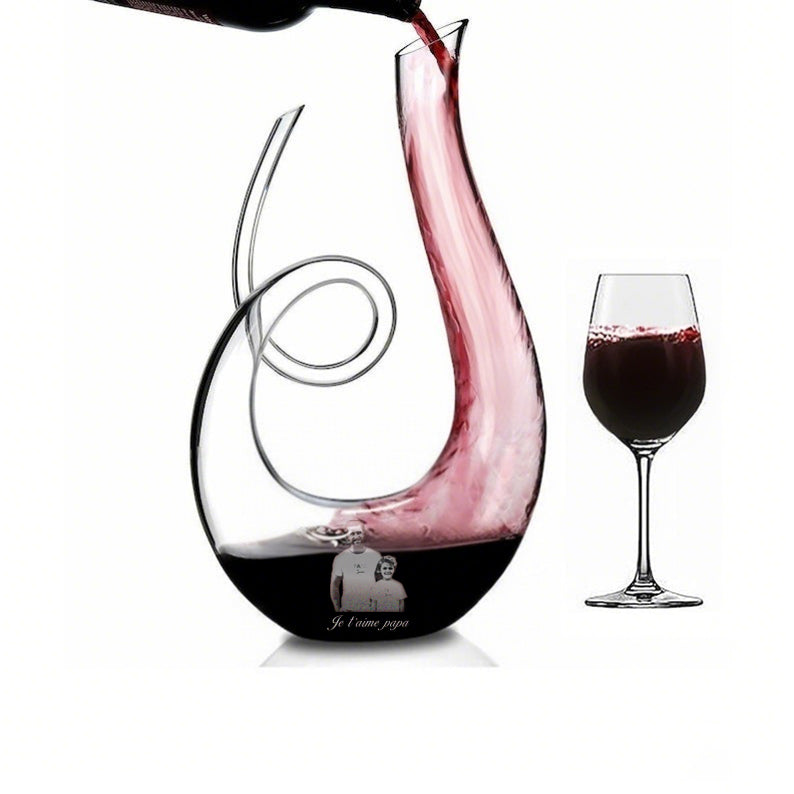 Carafe à vin rouge en forme de queue de serpent 1500 ML