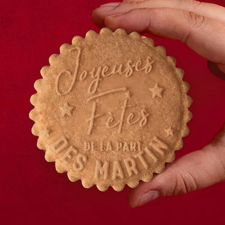 Tampon à biscuits acrylique de Noël personnalisé