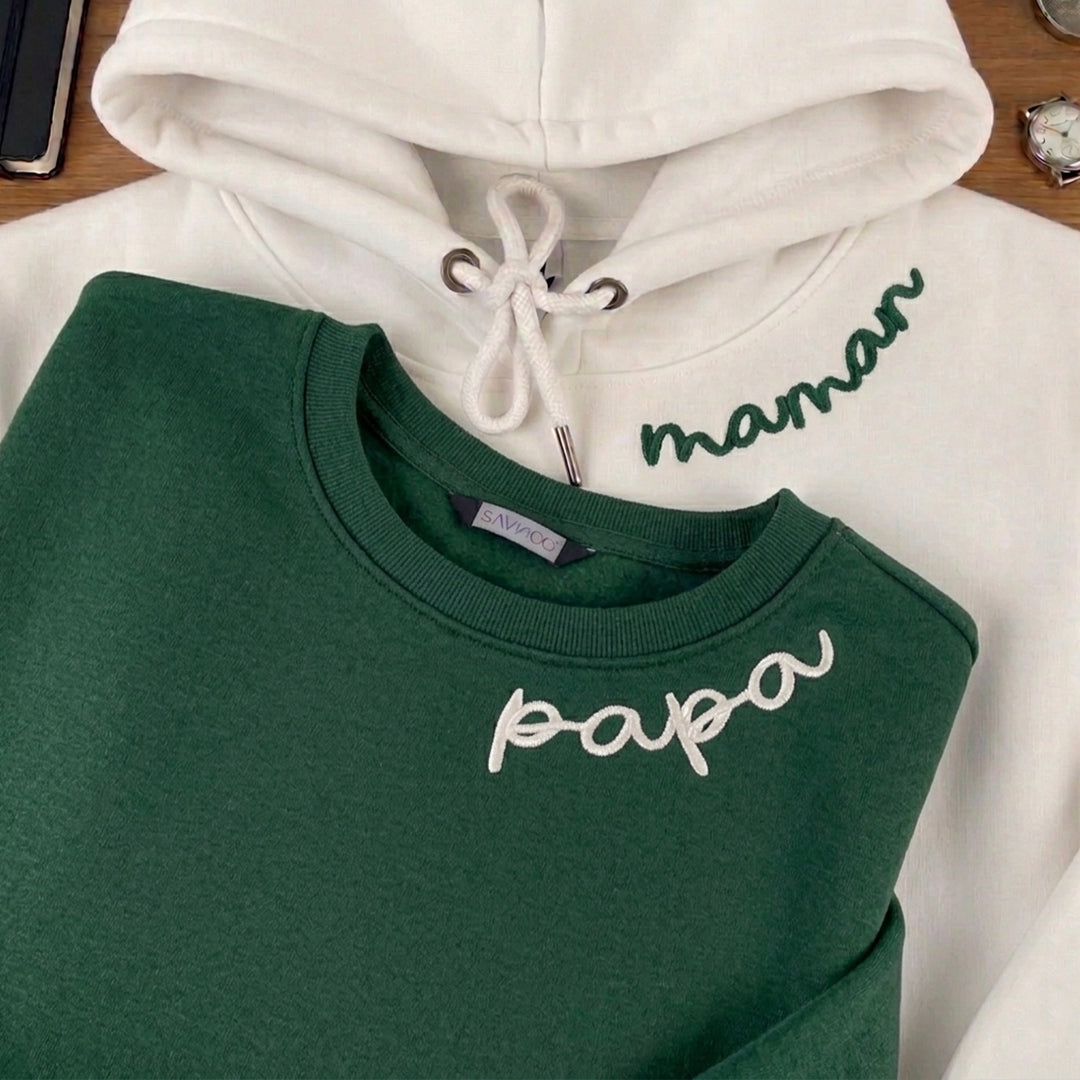 MAMAN Tshirt/Sweatshirt Brodé - Cadeau Parfait pour la Fête des Mères