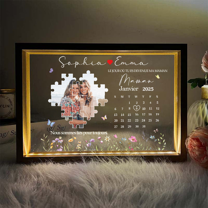⭐️Casse-tête photo personnalisé Le jour où tu es devenue ma mère