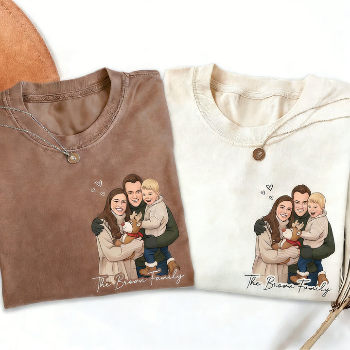 Sweat à capuche avec transfert thermique portrait, cadeau idéal pour les couples, la famille et les amis.