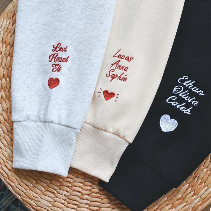 Sweat-shirt brodé « MAMAN » avec cœur – Cadeau idéal pour la fête des mères