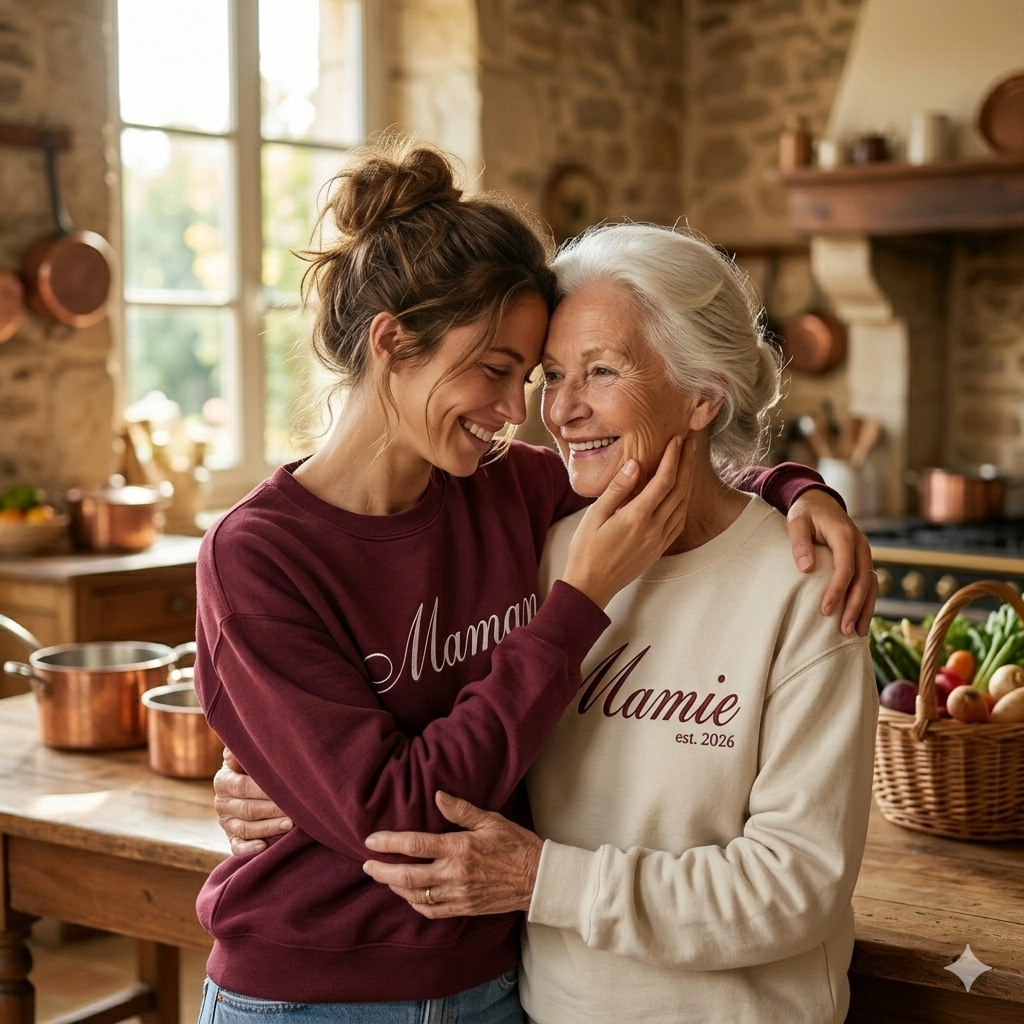 Sweatshirt Brodé pour maman- Cadeau Parfait pour la Fête des Mères