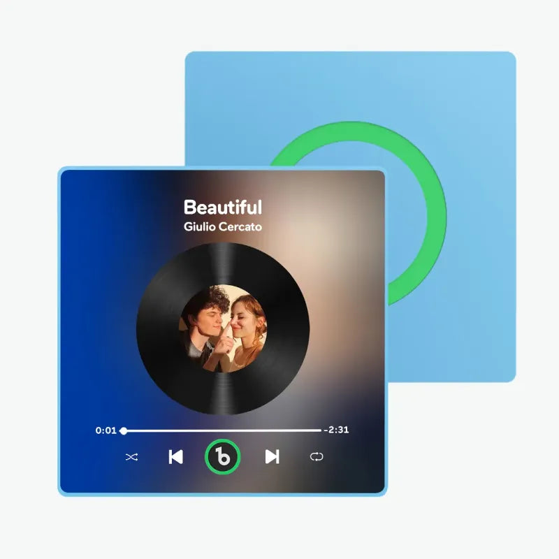 Aimants photo personnalisés pour réfrigérateur avec chansons