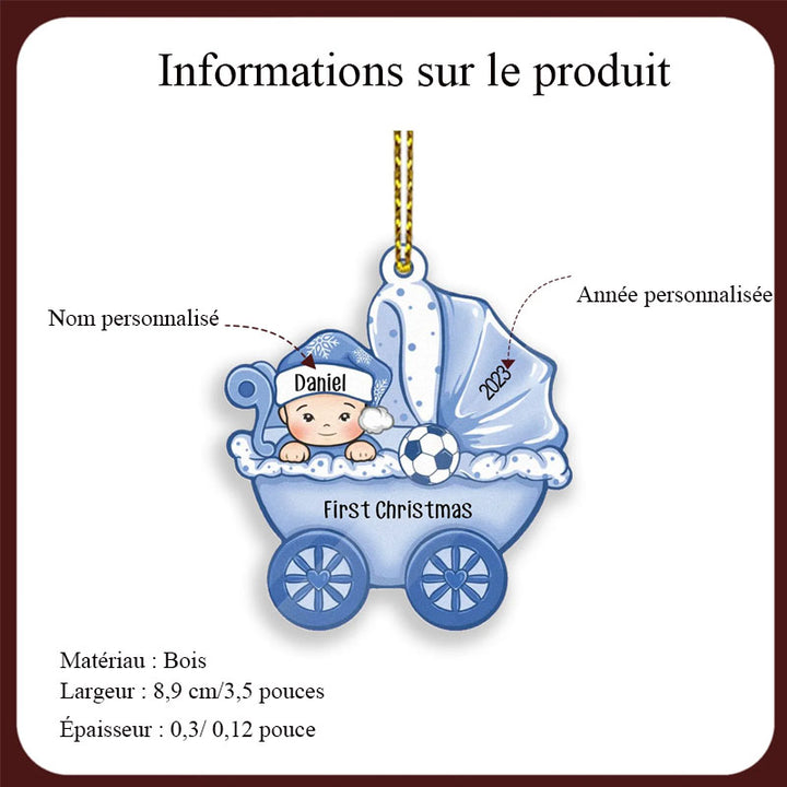Ornements de Noël 1 Prénom Personnalisé cadeau pour BéBé