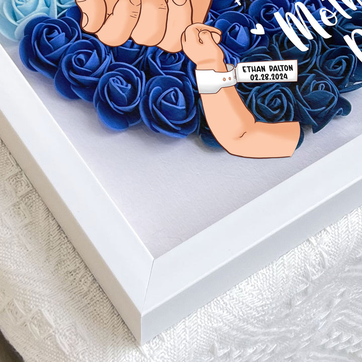 Tu fais un excellent travail maman - Boîte à ombres à fleurs personnalisée