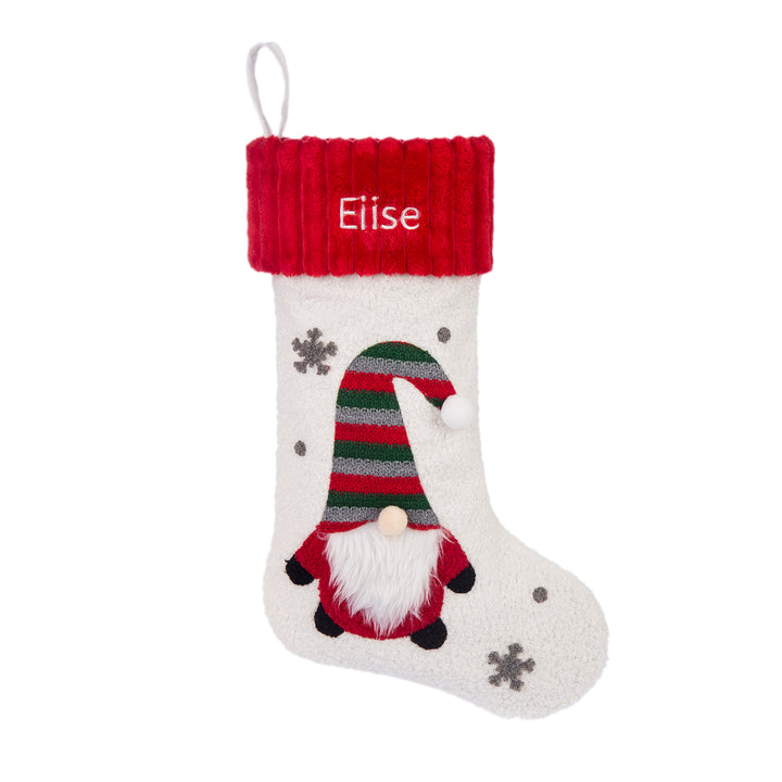 Ornements Chaussette de Noël 1 Prénom Personnalisé