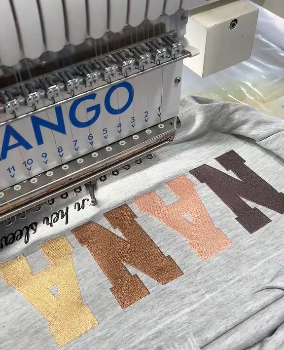 Cette Mamie porte son cœur sur sa manche – Sweat brodé personnalisé Fête des Mères