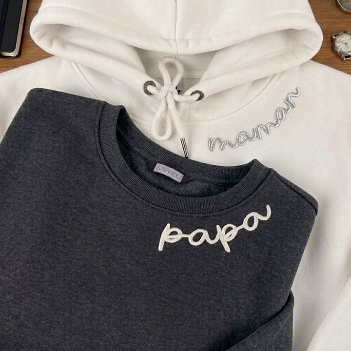 MAMAN Tshirt/Sweatshirt Brodé - Cadeau Parfait pour la Fête des Mères