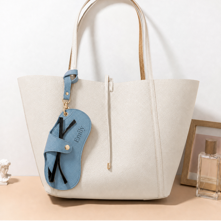 Étui à lunettes en cuir personnalisé avec un prénom, cadeau pour elle ou lui