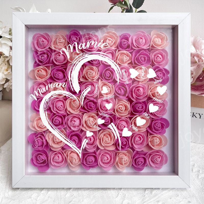 Première maman, maintenant grand-mère - Boîte à fleurs personnalisée