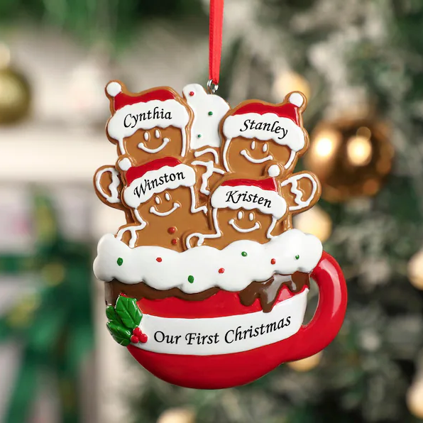 Décorations de Noël personnalisées en pain d'épices 2024