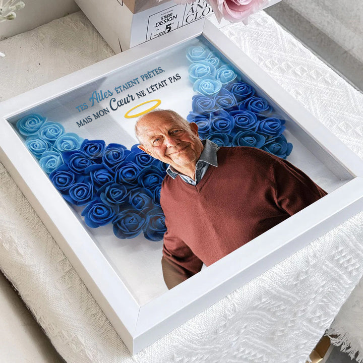 Cadeaux commémoratifs Vos ailes étaient prêtes - Boîte à fleurs photo personnalisée