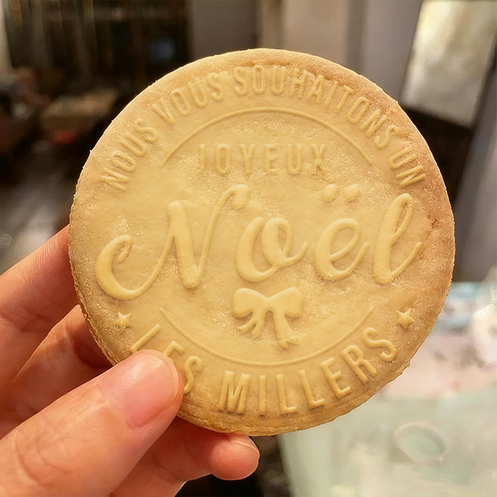 Tampon à biscuits acrylique de Noël personnalisé