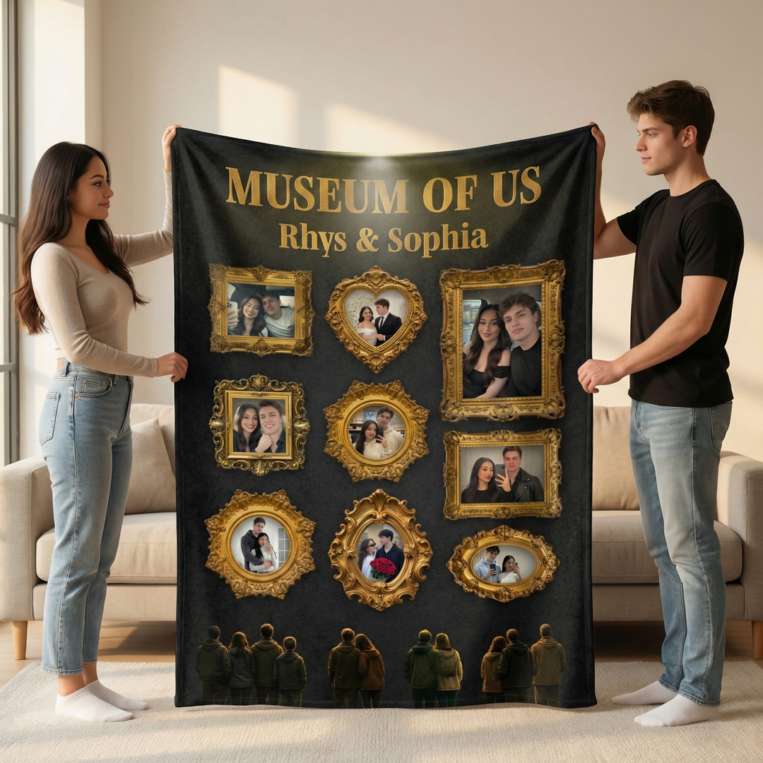 Couverture photo personnalisée du Musée des États-Unis, cadeau pour couples